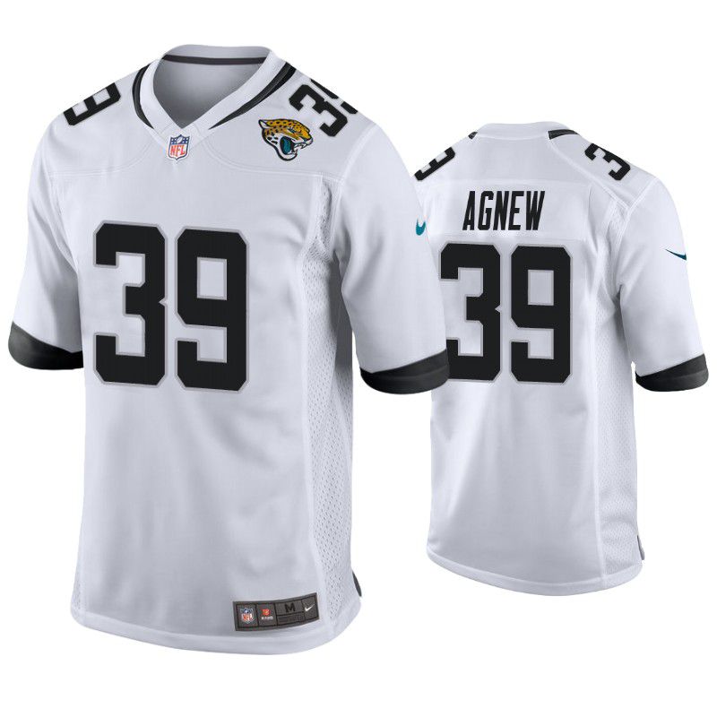 Men Jacksonville Jaguars 39 Jamal Agnew Nike White Game NFL Jersey